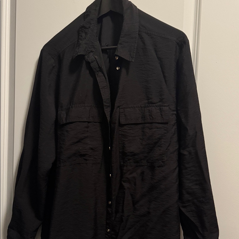Black Button-Up Shirt